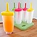 Popsicle Molds by FUMCare - Set of 6 BPA-Free Reusable Large Ice Pop Maker with a Tray - Comes with a Homemade Ice Cream Mold Recipe E-Book and a Collapsible Silicone Funnel