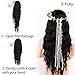 ForQueens Black Wavy Wig Synthetic Natural Long Curly Wigs Loose Body Wave Wigs Heat Resistant Fiber Full Wigs for Women