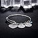Udobuy Stainless Steel Best Friends Bracelets Not Sisters by Blood But Sisters by Heart Bangle Bracelet Friend Jewelry for Friends
