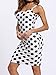 Romwe Women's Casual Sleeveless Polka Dot Summer Tank Dress