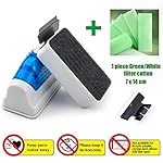 Calamita Acquario Lavavetri Magnetico per Pulizia Pulisci Vetro Acquario Filtro Interno Esterno Doppia Spazzola Acquario…