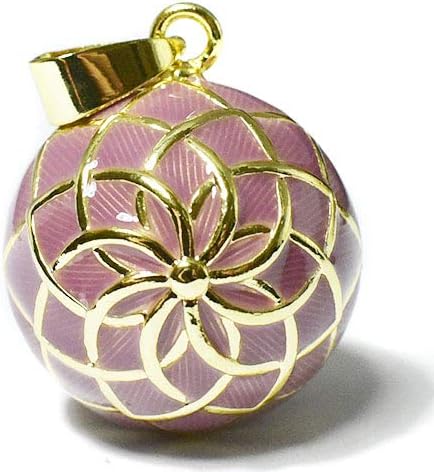 Amazon Co Jp メキシコ Musical Ball ミュージカルボール フラワー 花 ペンダントトップ ピンク ジュエリー