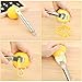 Adoric Top Rated Premium Metal Lemon Lime Manual Juicer, 2-in-1 Lime Lemon Juice Squeezer with One Zester (Peeler) Included. Easy Step to Enjoy Cooking, Baking, Drinking (Yellow + Green)