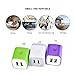 Charger Base, FiveBox 3 PACK 2.1A Dual Port USB Wall Charger Case Brick Plug Charger Box Charging Block Cube For Apple iPhone X/8/7/6/6 Plus, iPad, Samsung Galaxy S9 S8 S7 S6, Android, HTC, Google, LG