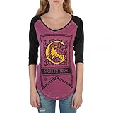 Harry Potter House Crest Flag Juniors 3/4 Sleeve Raglan T-shirts