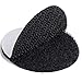 Bigger Round Size Self Adhesive 6 Pack 4 inch Hook Loop Tape Dots with Super Sticky Back Mounting Tape Removable Perfect for Home or Office (4 inch Diameter, Black)
