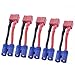iParaAiluRy T-Plug (Deans Style) Female to Male EC3 Style Connector / Adapter (5pcs in one package,the price is for 5pcs)