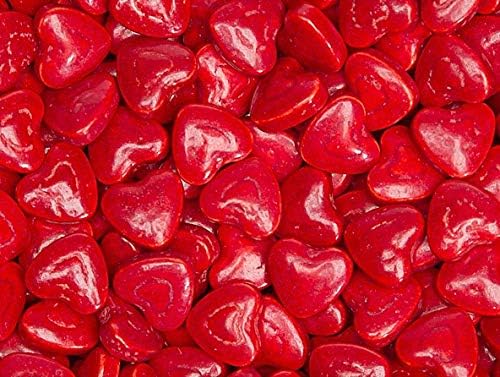 Cherry Red Hearts Pressed Candy Bulk (8oz)