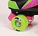 Kandy Skates Delish Black, Lime Green, & Pink Roller Skates