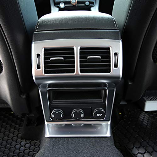 kadore Interior Rear Seat Air Condition Cover Trim Bezel fit for Jaguar F-PACE 2016 2017 2018 ABS Matte