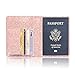ACdream Passport Holder and Vaccine Card Holder Combo, Cover Wallet, Leather Travel Documents Organizer Protector, RFID Blocking, for Women/Men