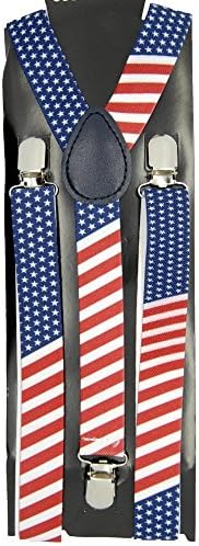 Mens/Womens "USA Flag" Suspender Y-Back Adjustable