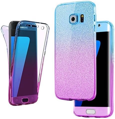 Connect Zone Compatible for Samsung S8 Hardback Case | with TPU Silicone Gel Transparent Flexible Front | Ultra Slim 360-degree Protective Shockproof Front and Back Case Cover | Clear