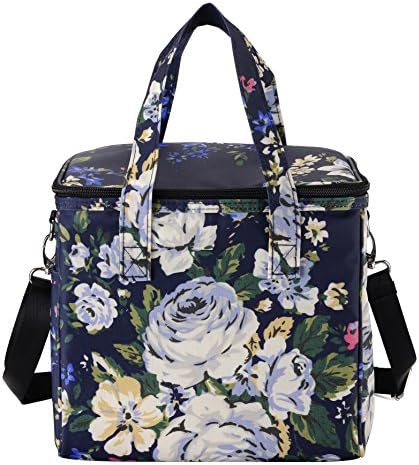 MELROSE Women Fashion Ultra Light Lunch Box Lunch Bag (Royal Blue)