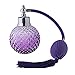 UNIQLED Crystal Art Vintage Style Empty Refillable Perfume Atomizer Long Tassel Spray Bottle 100ml (Purple)