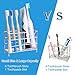 WindCloud Upgraded of 7 Slots Stainless Steel Toothbrush Holder, Toothpaste Holder - Bathroom Multi Function Stand Stander for Comb, Razor, Electric Toothbrush, Cleanser, Countertops, Easy to Clean