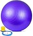Utopia Home Anti Burst Exercise/Stability/Yoga/Fitness Ball - 65 CM - with Foot Pump - Total Body Balance