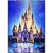 5D Diamond Painting Rhinestone Starry Sky Castle Dream Classical Embroidery Wallpaper DIY Cross Stitch Kit Crystal Full Drill Drawing for Adult Tools Home Decoration 30X40CM Black