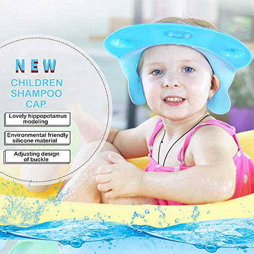 image for BLINNGO Baby Shower Cap Bath Shampoo Visor Omni Hat Ear Eye Protection