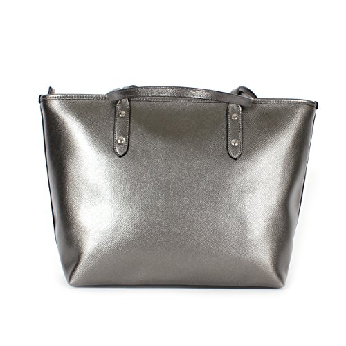 coach city crossgrain leather tote