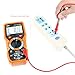 Auto-Ranging Digital Multimeter Dr. Meter PM18 Measuring Instrument AC Voltage Detector Portable Amp/Ohm/Volt Test Meter Multi Tester w/Diode and Continuity Test Scanner Electronic DIY Hand Tools