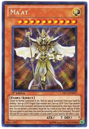 Amazon 遊戯王 英語版 Prc1 En017 Ma At マアト シークレットレア 1st Edition トレカ 通販