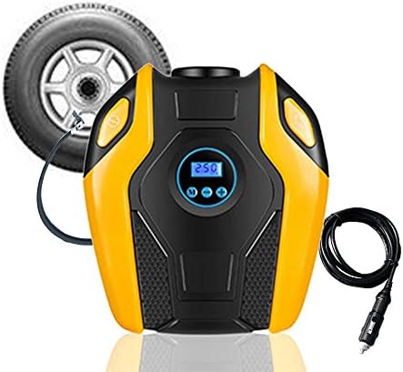 atliprime 12V Auto Digital Tire Inflator Multifunction Inflator/Automatic Pump/Car Air Compressor Pump/Tire Pump with Led Light for Car, Truck, Bicycle, RV and Other Inflatables(ATAC-1271A)