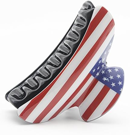 USA Flag Printing Hairclip Hairclaw America Flag Barrette Hair Claws Clips Pins