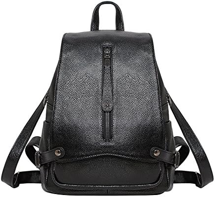 Xuaber Women Backpack Genuine Leather Casual Daypack Schoolbag for Girls Teenager Shoulderbag Knapsack