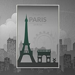 Framed Canvas Wall Art for Living Room, Bedroom City Architecture Canvas Prints for Home Decoration Ready to Hang - 16x24 inches