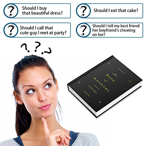 ATESSON Novelty Magic Divination Notebook of Answers Dispel Puzzles Self-Healing Tell You Answers Journal Notebook (Chinese and English Version) - Black