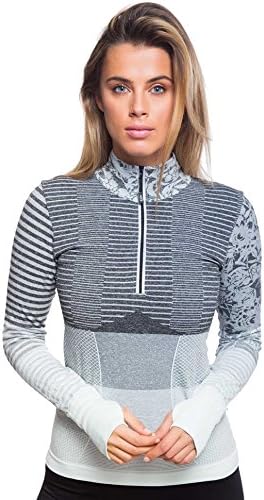 Climawear Vitality 1/4 Zip-Light Blue-L Womens Active Workout Light Blue