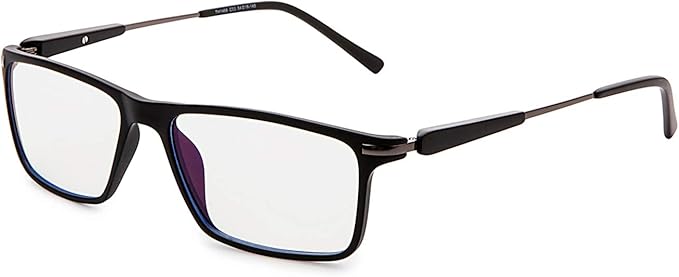 Amazon Co Jp 伊達メガネ 透明レンズ ブルーライトカットメガネ Uvカット 青色光カット 度なし ファッション 黒縁 ウェリントン カジュアル メンズ 服 ファッション小物