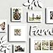 Jerry & Maggie - Photo Frame | Plaque College Frame - Wall Decoration Combination - White PVC Picture Frame Selfie Gallery Collage With Hanging Template & Wall Mounting Design | Family Tree