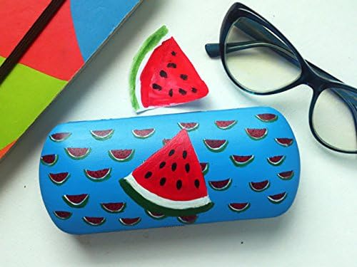 Glasses case hard - spectacle case - eyeglass cases hard - box for glasses - hand-painted - sunglass case - watermelon art