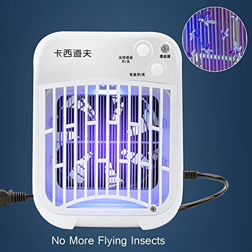 Electronic Insect Killer Mosquito Trap Bug Zapper Night Light Nontoxic Auto On and Off with Light Sensor for Bedroom Office and Home