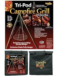 Wilcor Campfire Tri Pod Grill (altura ajustable y