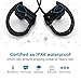 Bluetooth Headphones, DOY Wireless Earphones Sports Waterproof Earbuds with Mic and APT-X Secure Fit Running, Cycling, Hiking for iPhone 7, 7Plus, Samsung S6 and Other Bluetooth Devices(Blue)