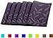 Tennove Placemats Set of 6, Washable Placemats PVC Cross Weave Woven Vinyl Table Mats for Kitchen Dining Table Decoration (Purple - Flower)