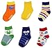 Trimfit Anti-Skid Baby Boys Monster Themed Bootie Socks 6-Pack Multi Color M / 6-12 months