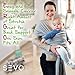Soft Baby Wrap Sling Carriers – 100% Natural Cotton Safe for Newborn – Styles Infant Blankets – Perfect for Shower Gift - Color Grey