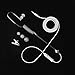 Anti-Radiation FBI Agent Popular Mono Earphones,3.5mm Stereo Acoustic Hollow Air Tube Wired Earpiece Earbuds,Hands-free Headset with Mic and On Off Answer Switch