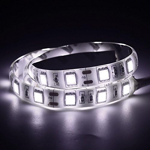 Aufitker LED USB TV Backlight Light Kit,SMD 5050 Waterproof Computer LED Bias Light Strip Mini Kit (20 Inch White)