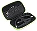 CaseSack case for ZOLEO Satellite Communicator, Black with Green Zip to Match ZOLEO, mesh Accessory Pocket, Large Handy case for More Accessories