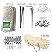 playdo Waterproof 4 Season Canvas Tent Bell Tent Yurt Tent with Stove Jack Hole for Outdoor Camping for 4/6/8/10/12 Persons (4M-13.1FT)