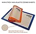 Silicone Baking Mat - Silicone Baking Sheet Set – Non Stick Reusable Baking Liners - Blue & Orange Silicone Cookie Sheet - 2 Flexible Half Sheets Professional – Oven Bake Mat Set for Cooking