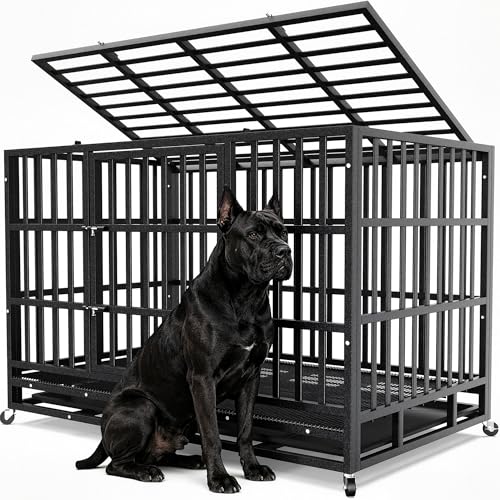 Hiwokk 48 Inch Heavy Duty Dog Crate