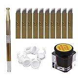 ABCsell Microblading Permanent 3D Makeup Eyebrow Tattoo Needle Pen Pigment Kit