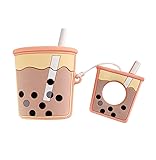 UnnFiko Super Cute Bubble Tea Airpods Case, 3D