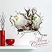 3D Christmas Wall Sticker,Ikevan 67x58cm Christmas Reindeer Waterproof Environmental Protection PVC Sticker Stereoscopic Wall Decals Sticker Home Wall Decor Gifts Colorful